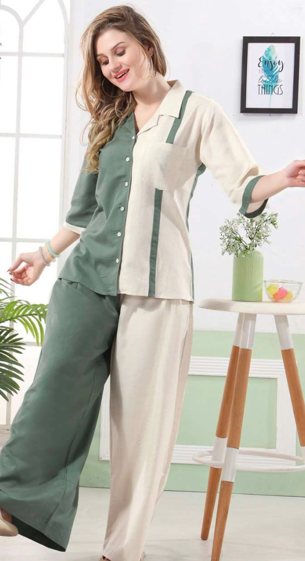 Linen Lounge wear q435a