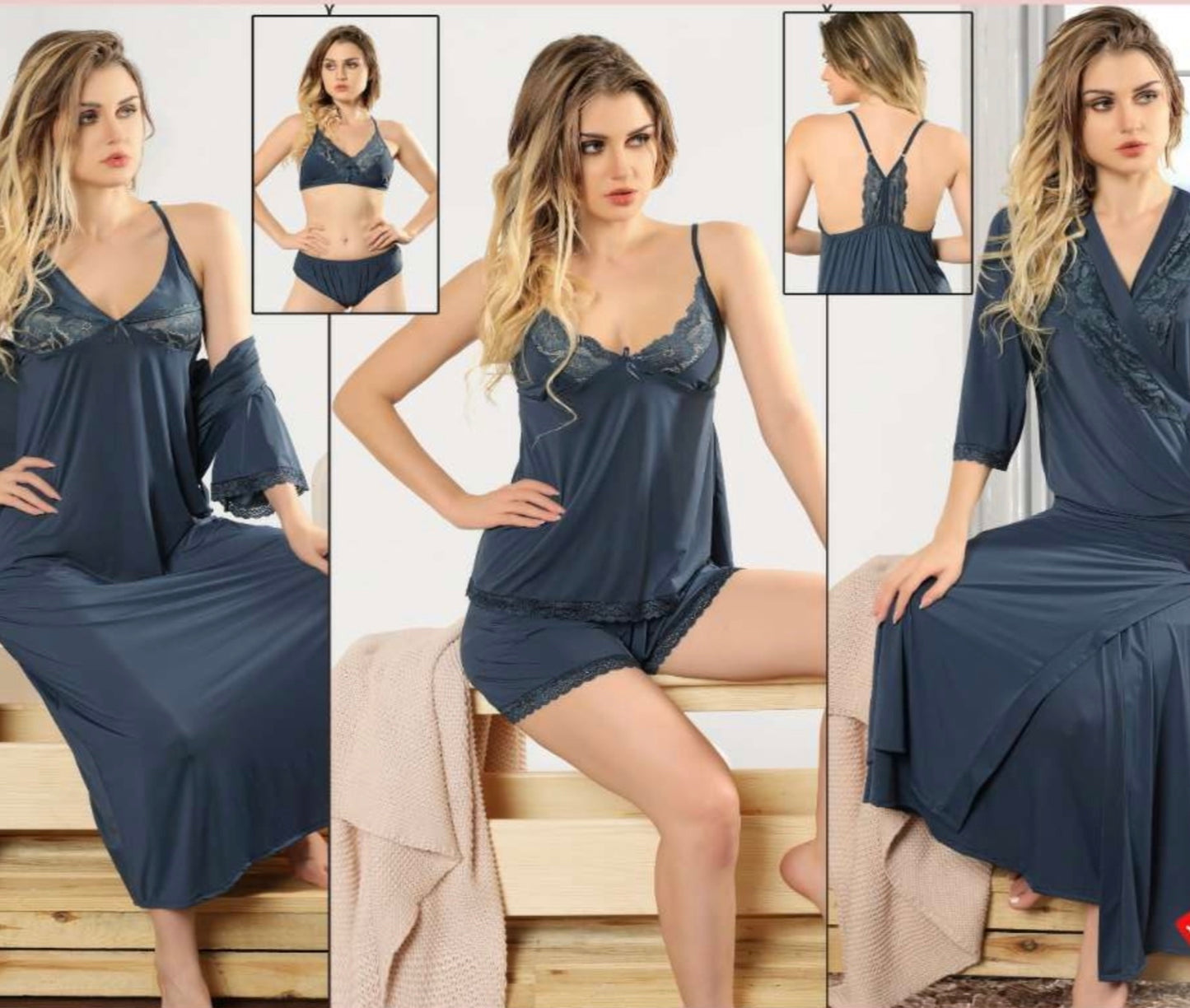 Malai Honeymoon Sleepwear set with Gift box 7614