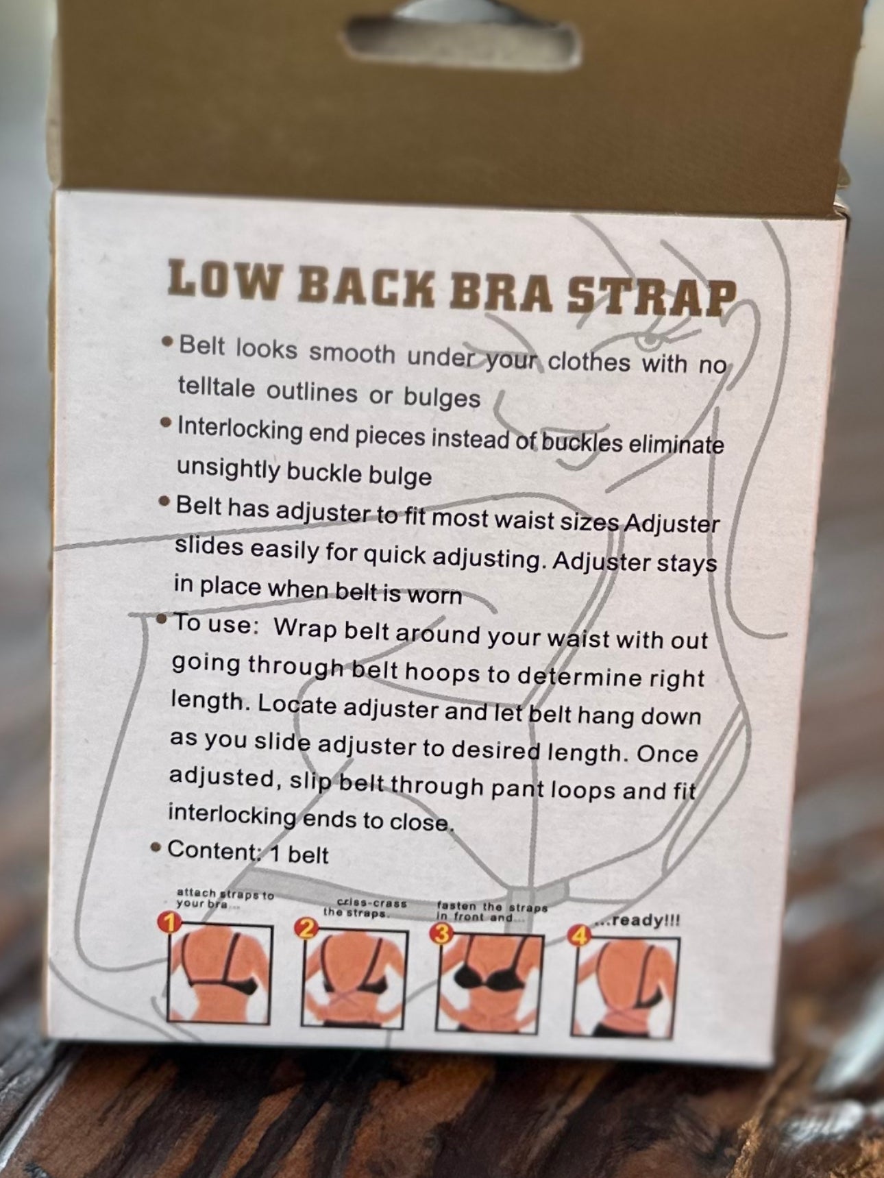 Bra Strap- Low Back