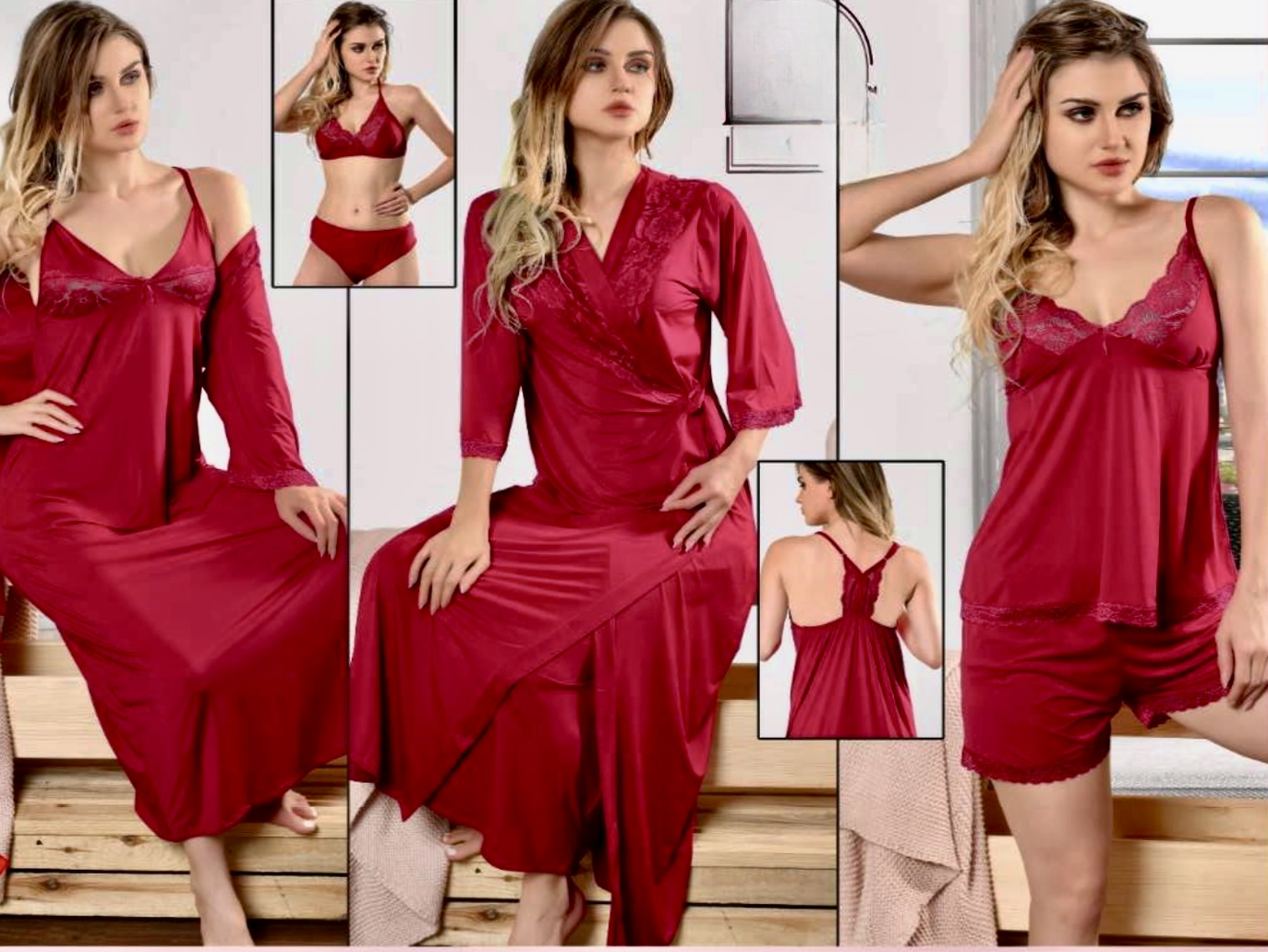 Malai Honeymoon Sleepwear set with Gift box 7614