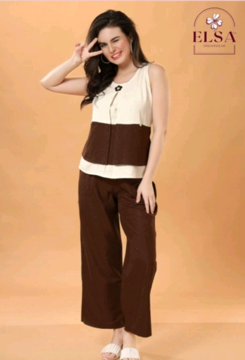 LINEN CORD SET FOR WOMEM